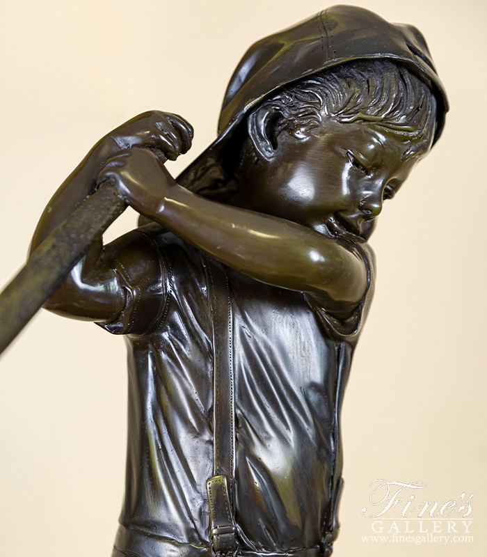 Bronze Statues  - Clumsy Golf Boy - BS-1612